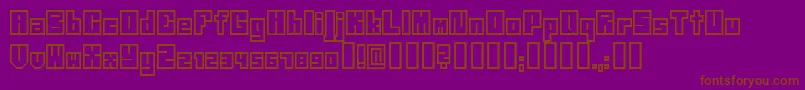 NeistilBold Font – Brown Fonts on Purple Background