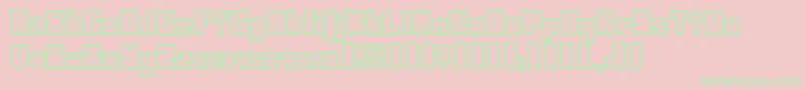 NeistilBold Font – Green Fonts on Pink Background