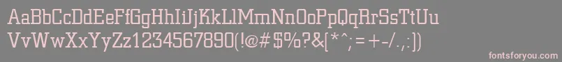 CivicRegular Font – Pink Fonts on Gray Background