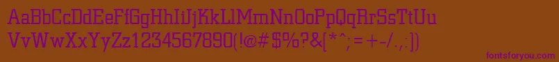 Шрифт CivicRegular – фиолетовые шрифты на коричневом фоне