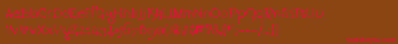 ExclamachineLestaticcss Font – Red Fonts on Brown Background