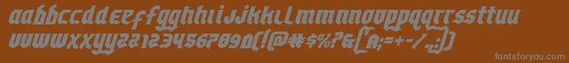 Шрифт Empirecrownital – серые шрифты на коричневом фоне