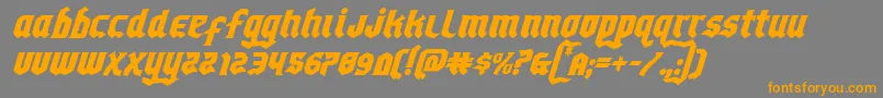 Empirecrownital Font – Orange Fonts on Gray Background