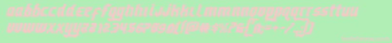 Empirecrownital Font – Pink Fonts on Green Background