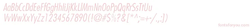 BelmarCondensedlightItalic Font – Pink Fonts on White Background