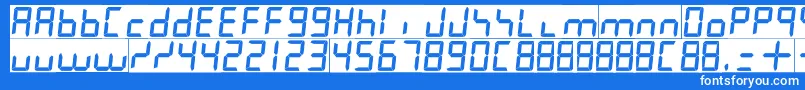 Подробнее о шрифте 7leditalic Шрифт 7leditalic – белые шрифты на синем фоне