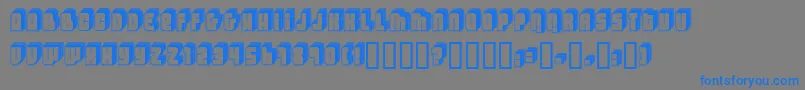 Lettif Font – Blue Fonts on Gray Background