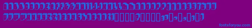 Lettif Font – Blue Fonts on Purple Background