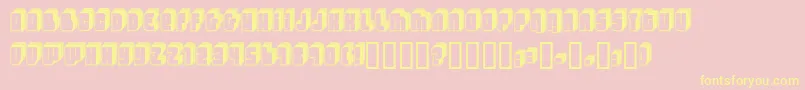 Lettif Font – Yellow Fonts on Pink Background