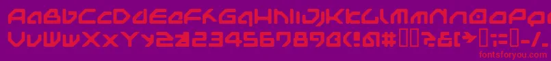 Nextg Font – Red Fonts on Purple Background