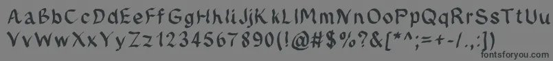 Jdfynx-Schriftart – Schwarze Schriften auf grauem Hintergrund