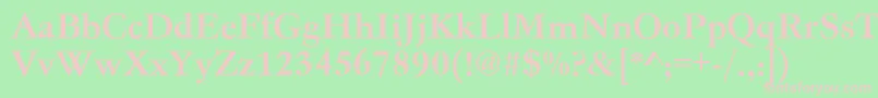 Garamondno4cyrtcymed Font – Pink Fonts on Green Background