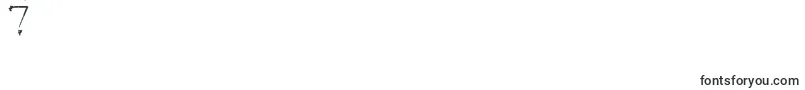 Plaguedeath-Schriftart – Schriften für die Ziffer 7