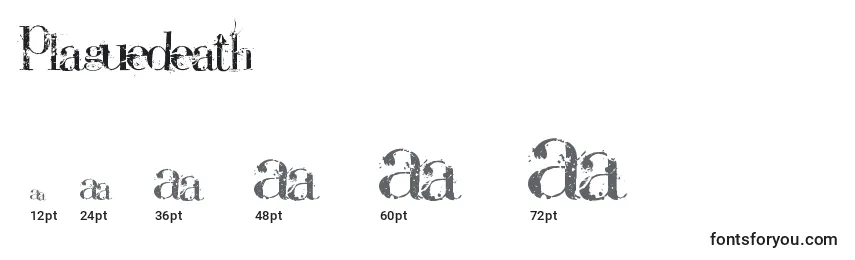 Plaguedeath Font Sizes