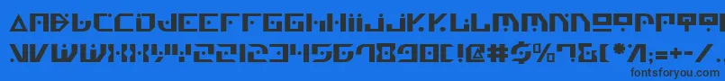 GenerationNth Font – Black Fonts on Blue Background