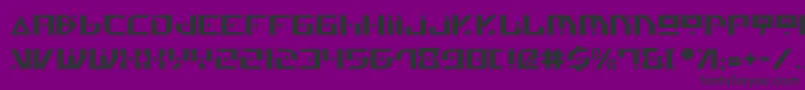 GenerationNth Font – Black Fonts on Purple Background