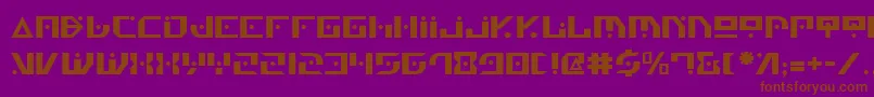 Czcionka GenerationNth – brązowe czcionki na fioletowym tle