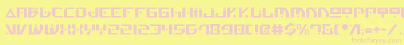 GenerationNth Font – Pink Fonts on Yellow Background