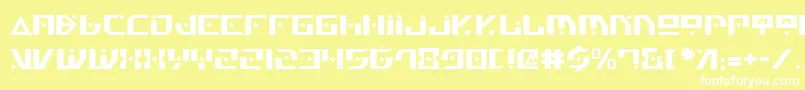 GenerationNth Font – White Fonts on Yellow Background
