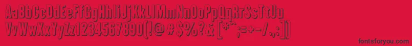 IAmHueca Font – Black Fonts on Red Background