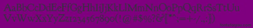 Шрифт Goudybookletter1911 – чёрные шрифты на фиолетовом фоне