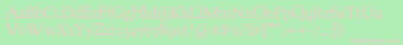 Goudybookletter1911 Font – Pink Fonts on Green Background