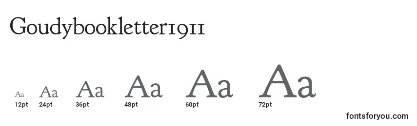 Goudybookletter1911 Font Sizes