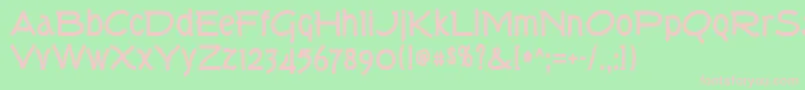 Torkb Font – Pink Fonts on Green Background