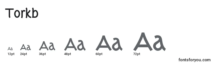 Torkb Font Sizes
