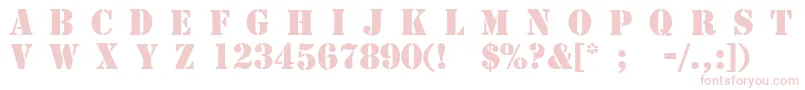 4077th Font – Pink Fonts
