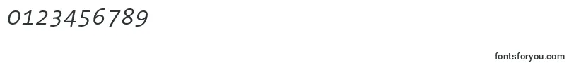 フォントThesansmonoSemilightitalic – 数字と数値のためのフォント