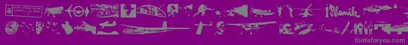 Letiskov Font – Gray Fonts on Purple Background