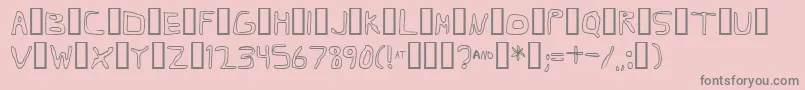 Barbapa3 Font – Gray Fonts on Pink Background