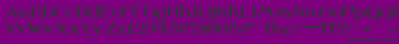 OzswizardTinwoodman Font – Black Fonts on Purple Background