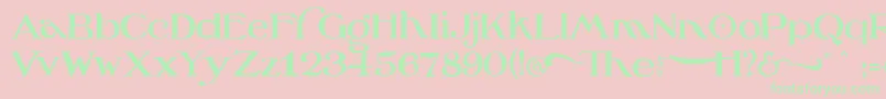 OzswizardTinwoodman Font – Green Fonts on Pink Background