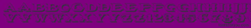 Vtcbelialsbladeshadow Font – Black Fonts on Purple Background