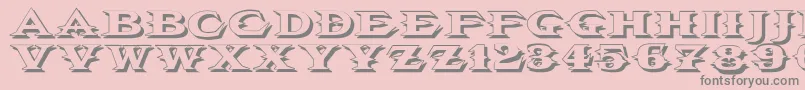 Vtcbelialsbladeshadow-Schriftart – Graue Schriften auf rosa Hintergrund