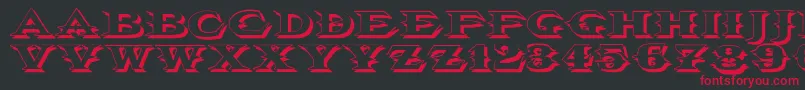 Vtcbelialsbladeshadow Font – Red Fonts on Black Background