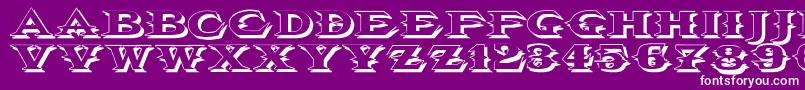 Vtcbelialsbladeshadow Font – White Fonts on Purple Background