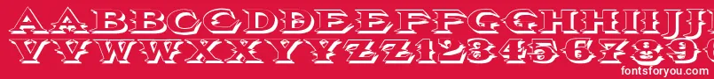 Vtcbelialsbladeshadow Font – White Fonts on Red Background