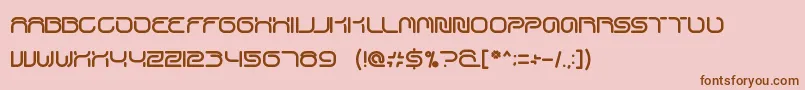 SportCenter Font – Brown Fonts on Pink Background