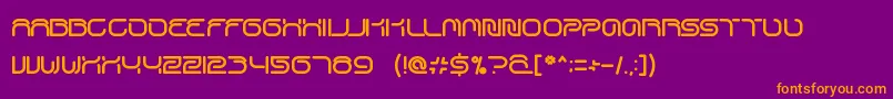 SportCenter Font – Orange Fonts on Purple Background