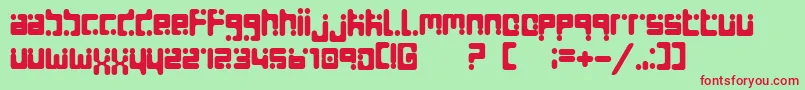 Seedscyrmedium Font – Red Fonts on Green Background