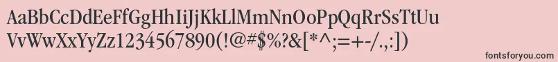 ItcgaramondstdBknarrow Font – Black Fonts on Pink Background