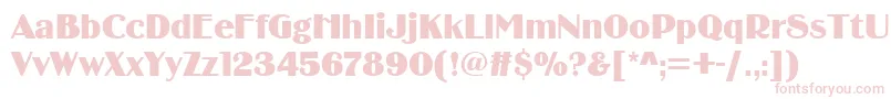 Binnerdee Font – Pink Fonts on White Background