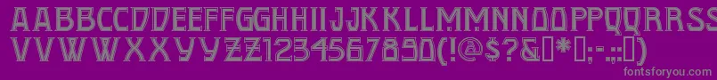 Conqn Font – Gray Fonts on Purple Background