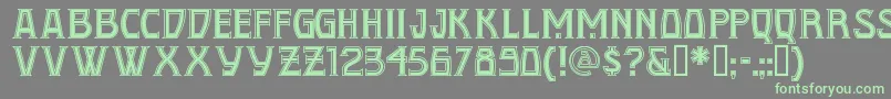 Conqn Font – Green Fonts on Gray Background