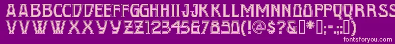 Conqn Font – Pink Fonts on Purple Background