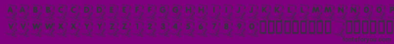 Więcej informacji o czcionce LmsPaperWork Czcionka LmsPaperWork – czarne czcionki na fioletowym tle