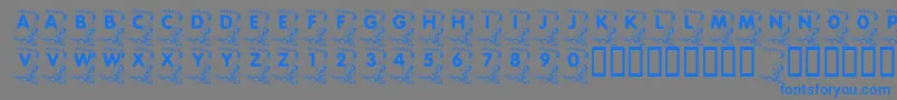 More about LmsPaperWork Font LmsPaperWork Font – Blue Fonts on Gray Background